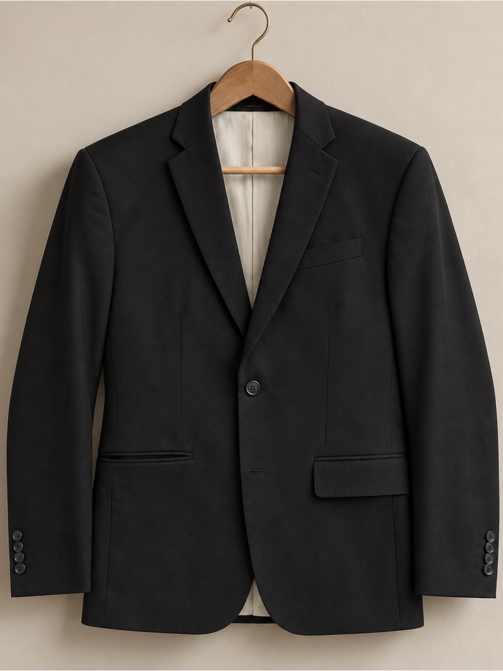 jf j.ferrar Black Single-Breasted Sport Coat